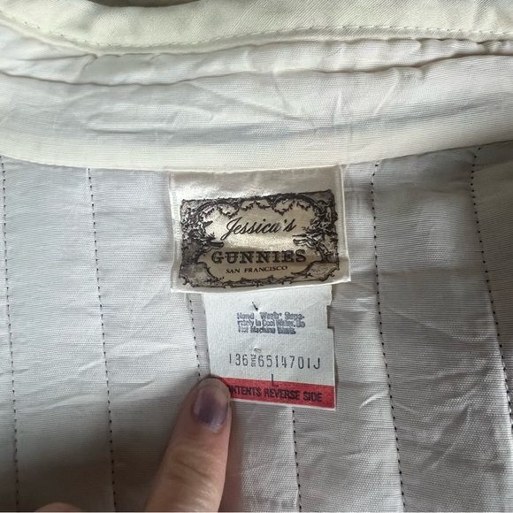 Vintage Jessica McClintock Gunne Sax quilted women's jacket SZ L - Picture 6 of 9